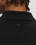 Ami Paris Ami De Coeur Polo Shirt Black - Mens - Polos