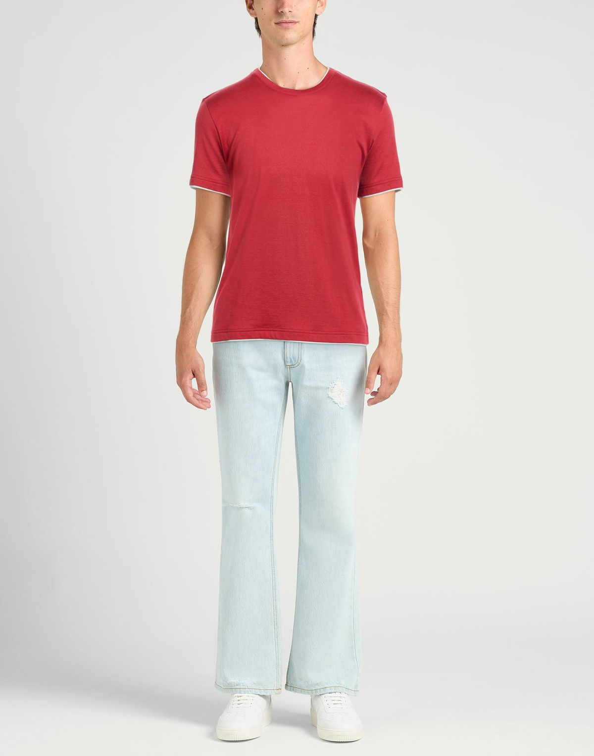 Eleventy Mens T-shirt in Red