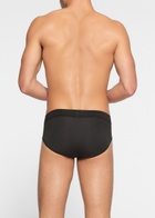 Skims Cotton-blend Briefs set of Three Black