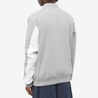 Uniform Experiment Men's Paneled Sleeve Sweat Cardigan in Grey