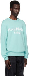 Balmain Blue 'Balmain Paris' Sweater