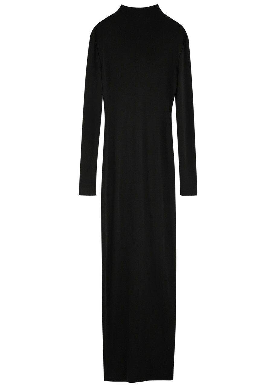 Khaite Norla Jersey Maxi Dress Black Khaite