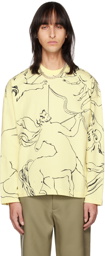 Jil Sander Yellow Zodiac Long Sleeve T-Shirt