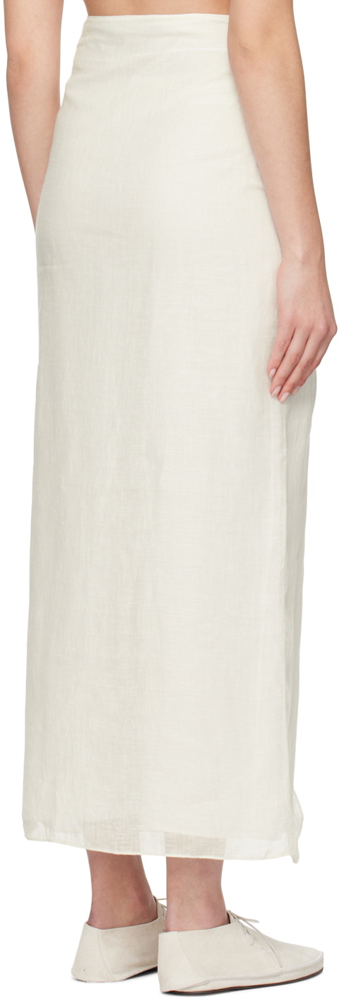 The Row White Berth Maxi Skirt The Row