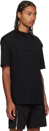 HELIOT EMIL Black Printed T-Shirt