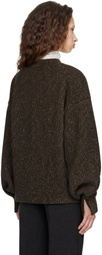 Cordera Brown Speckled Zip Jacket