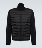 Moncler Down-paneled knit jacket