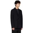 Lemaire Blue Wool Double-Breasted Blazer