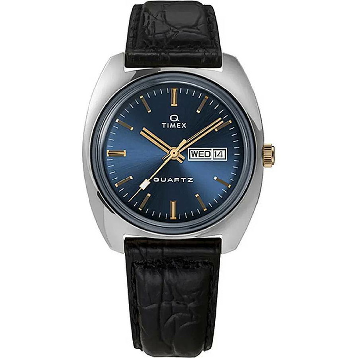 Photo: Timex Q Timex Quartz Blue Dial Mens Watch TW2W44800