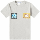 Comme des Garçons SHIRT Men's Invader Graphic Tee in Grey