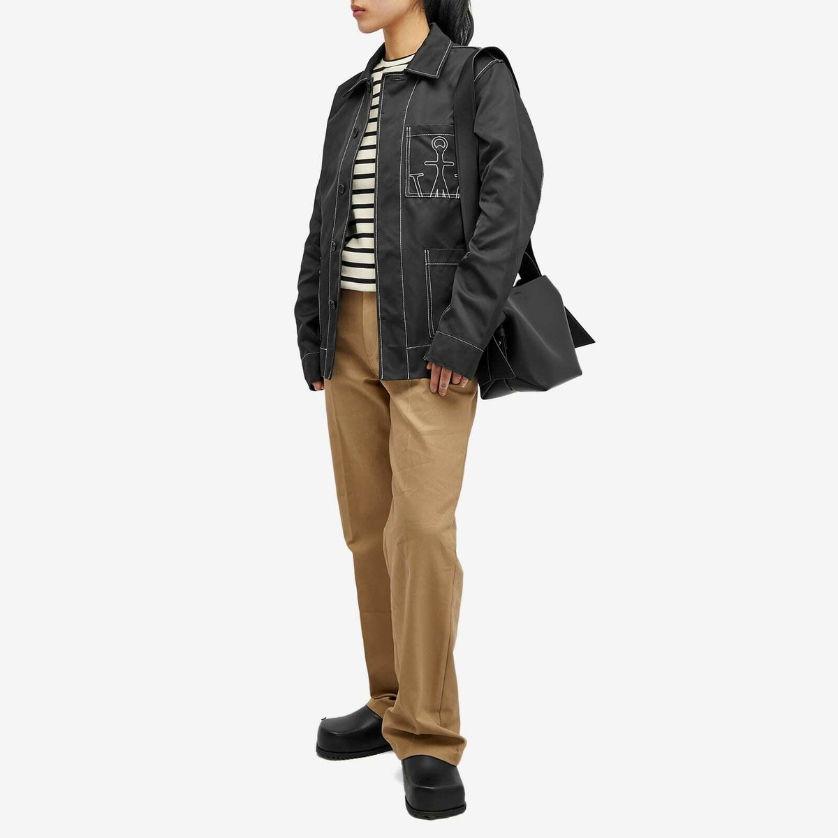ジャケット J W ANDERSON JACKET (JK0255PG0865 001) JW Anderson zip-up Track Jacket | Black | FARFETCH JO
