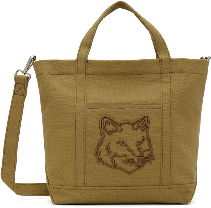 Photo: Maison Kitsuné Brown Fox Head Small Tote