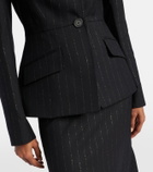 Erdem Pinstripe wool blazer