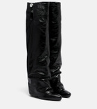 The Attico Leon patent leather knee-high boots