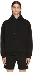 Second/Layer Black Slim Essential Raglan Hoodie