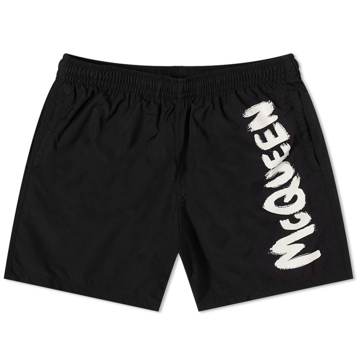 Photo: Alexander McQueen Graffiti Logo Swim Short