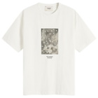 Pas Normal Studios Men's Off-Race Cotton Tech T-Shirt in Off White