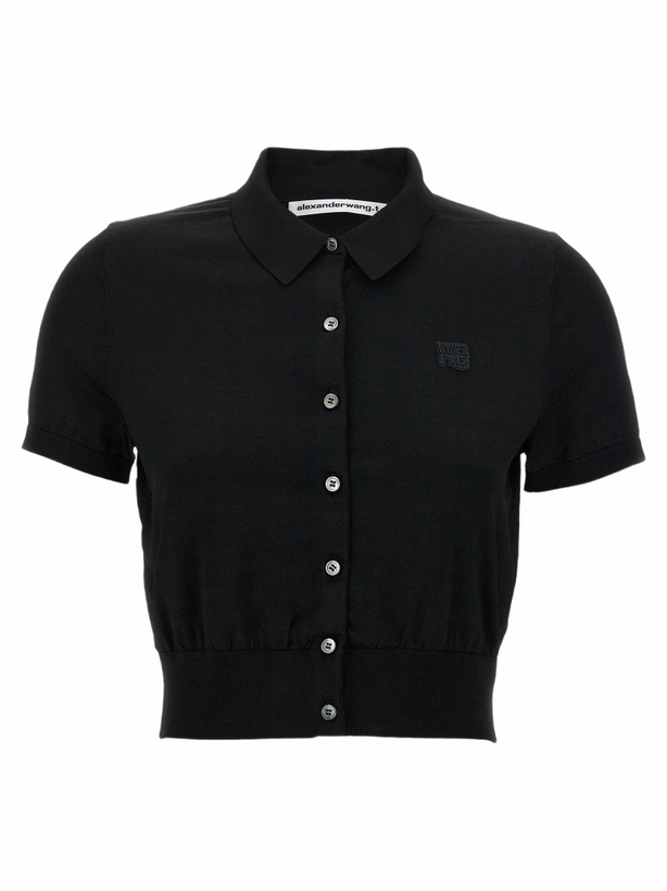 Photo: T by Alexander Wang Logo Patch Polo Shirt