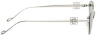 LOEWE Silver Anagram Hexagonal Cat-Eye Sunglasses