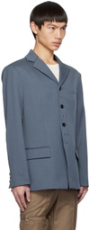 The World Is Your Oyster Gray Studded Blazer