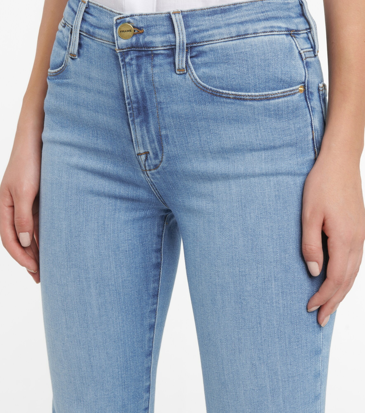 Frame - Le High Straight cropped jeans Frame Denim