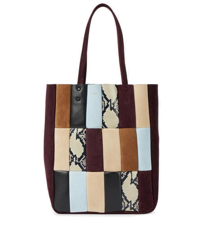 Photo: Khaite Zoe patchwork leather tote bag