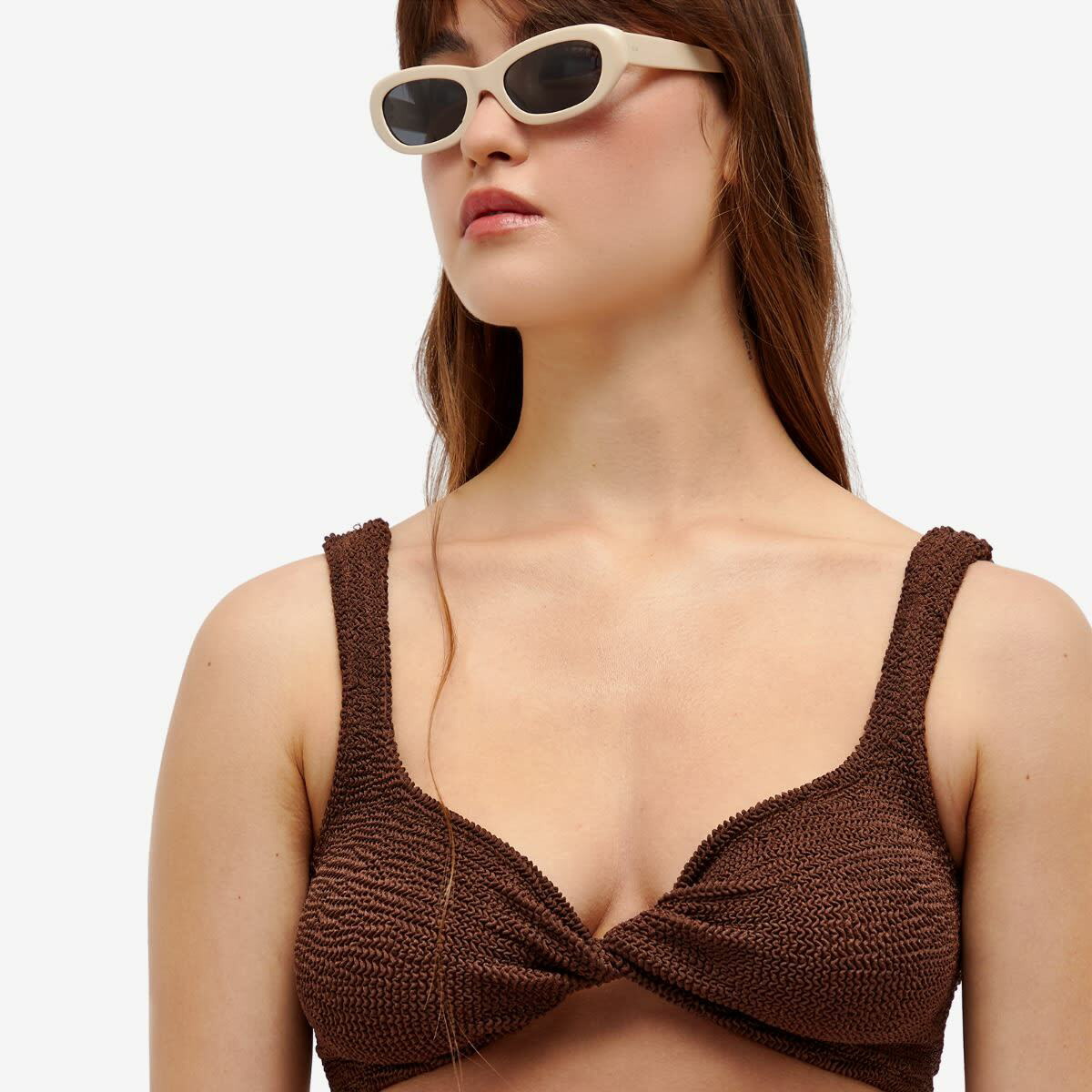 Hunza G Women's Juno Bikini in Chocolate Hunza G