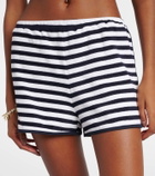 Jade Swim Striped terry shorts