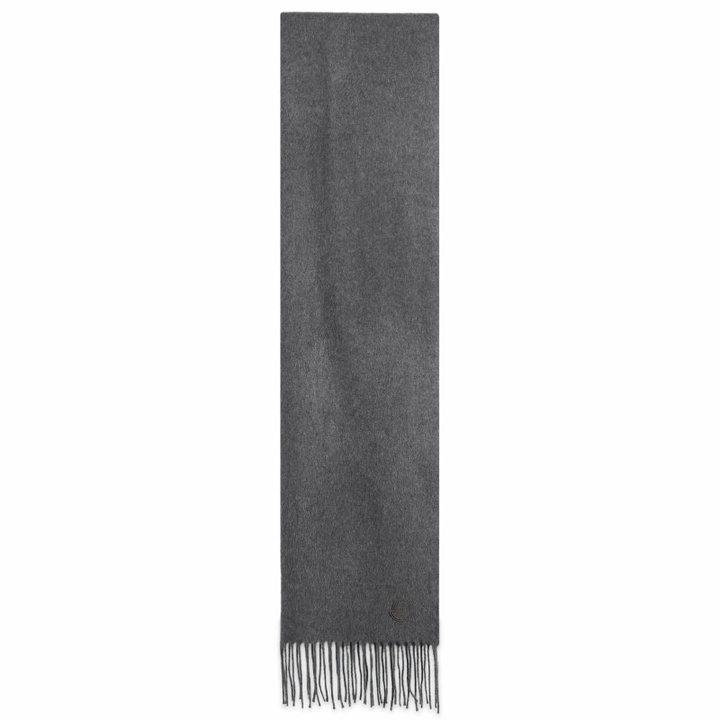 Photo: Moncler Men's Cashmere Scarf in Grey 