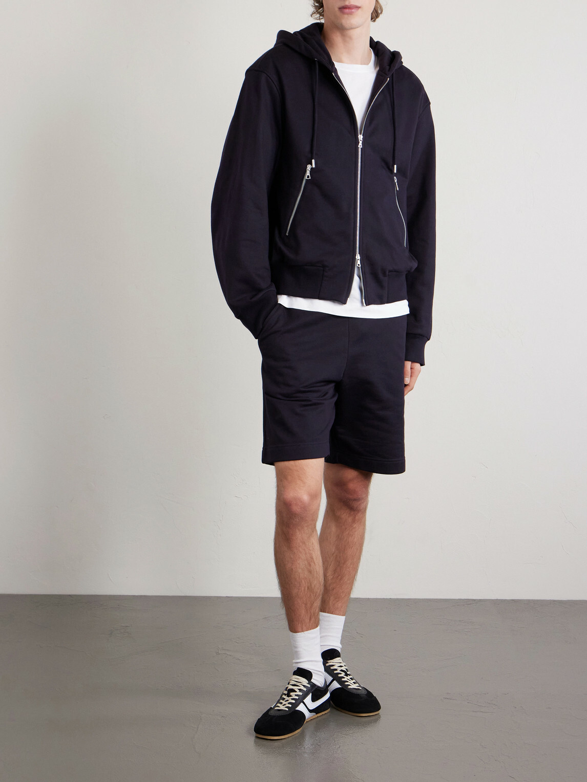 Dries Van Noten - Cotton-Jersey Zip-Up Hoodie - Blue