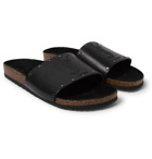 Saint Laurent - Studded Leather Slides - Black