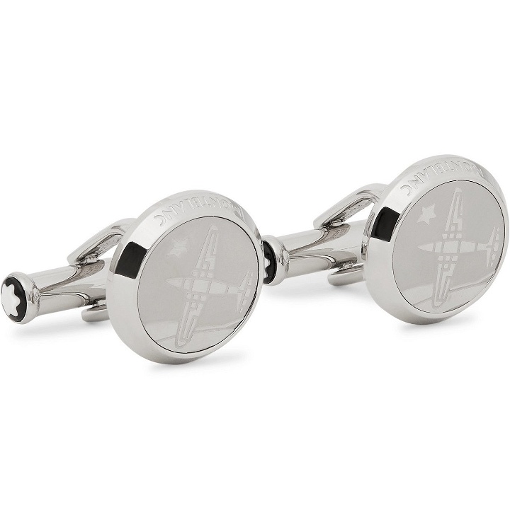 Photo: Montblanc - Le Petit Prince Engraved Stainless Steel Cufflinks - Silver
