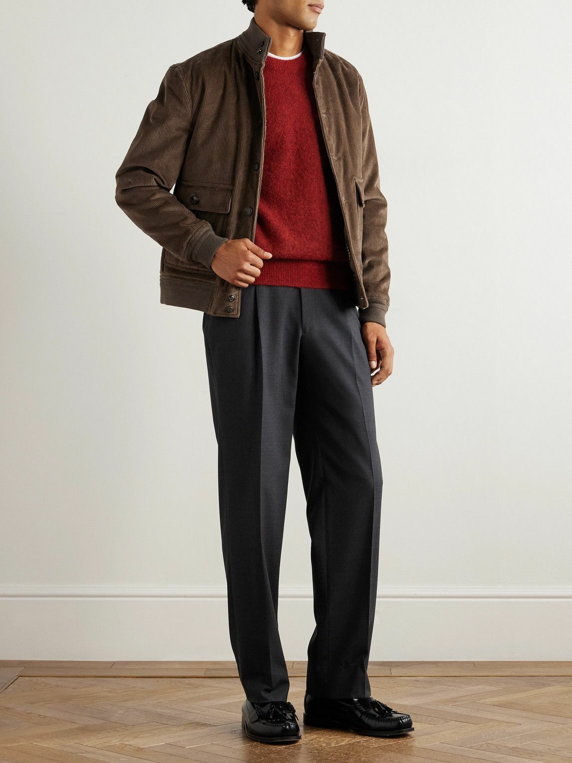 Valstar - Valstarino Cotton-Blend Corduroy Padded Jacket - Brown