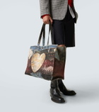 Acne Studios Logo trompe l'œil canvas tote bag