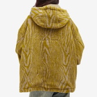 Martine Rose Women's Oversized Fleece Jacket in Green-Beige