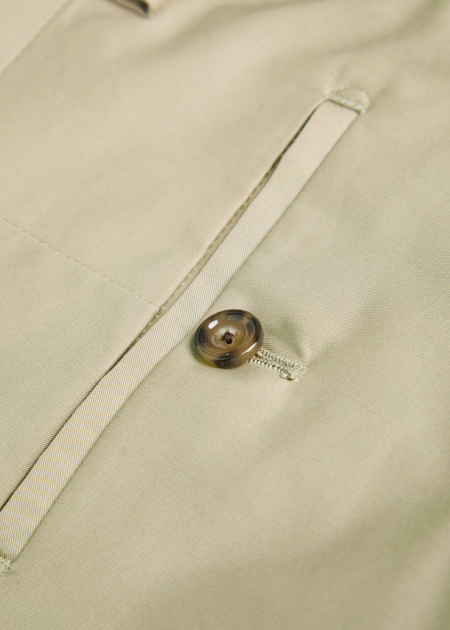 Lardini Tapered-leg Stretch-cotton Trousers Beige