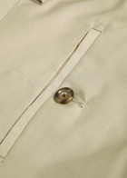 Lardini Tapered-leg Stretch-cotton Trousers Beige