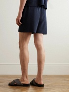 Stòffa - Straight-Leg Cotton Drawstring Shorts - Blue
