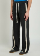 Nahmias Heavy Panelled Cotton Sweatpants Black