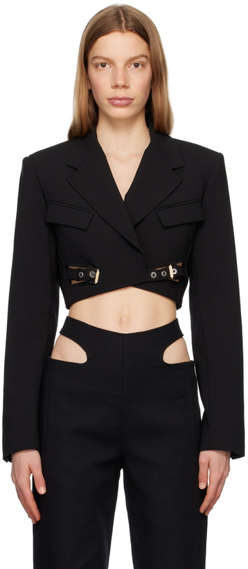 Photo: Dion Lee Black Interlock Blazer