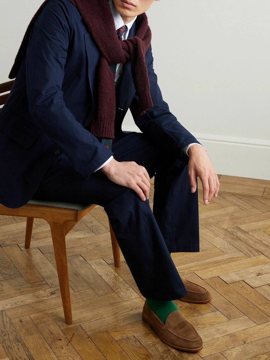 Drake's - HIM Henri Suede Loafers - Brown