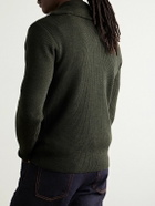 Barena - Ribbed Wool Half-Zip Sweater - Green
