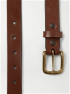 Sid Mashburn - 2.5cm Brown Leather Belt - Brown