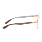 Ray-Ban Gold Tech Aviator Glasses