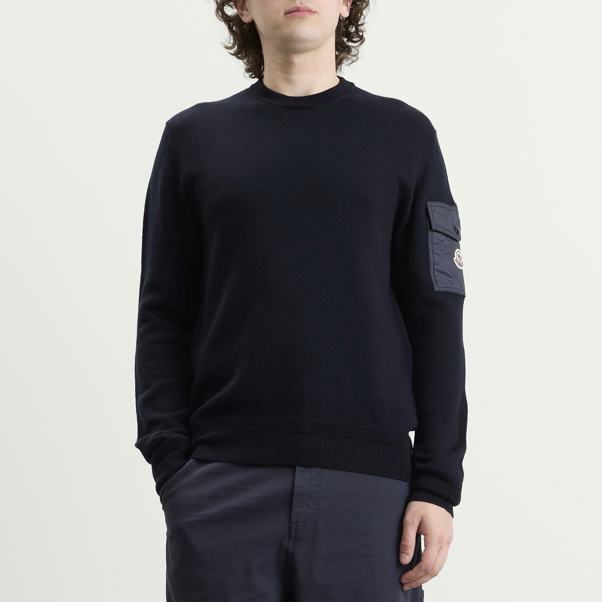 Moncler Men's Crew Neck in Navy