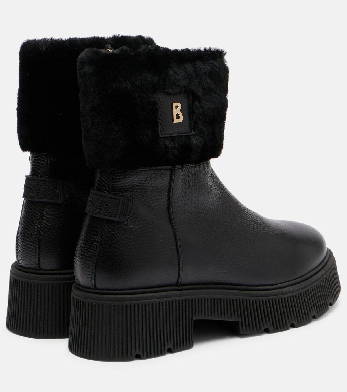 Bogner Turin shearling-lined leather ankle boots