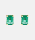 Shay Jewelry Colombian 18kt yellow gold earrings with emeralds