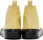 Jil Sander Yellow High-Top Sneakers