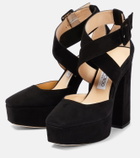 Jimmy Choo - Gian 140 platform leather pumps
