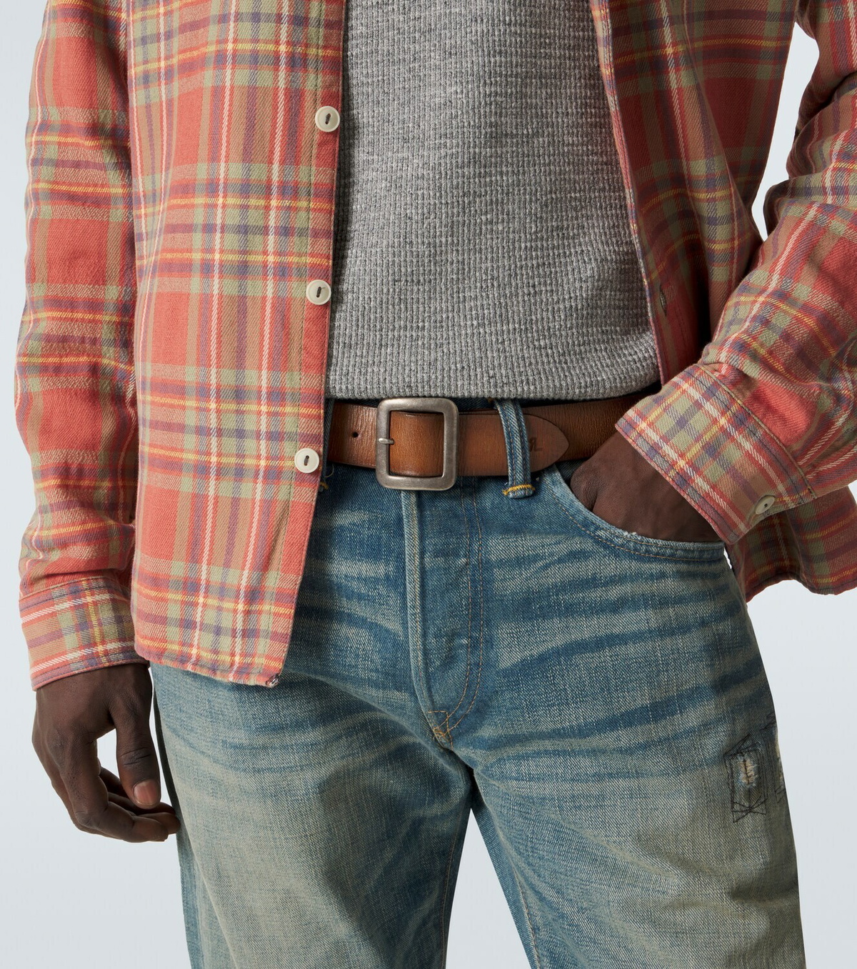 RRL New Burling leather belt